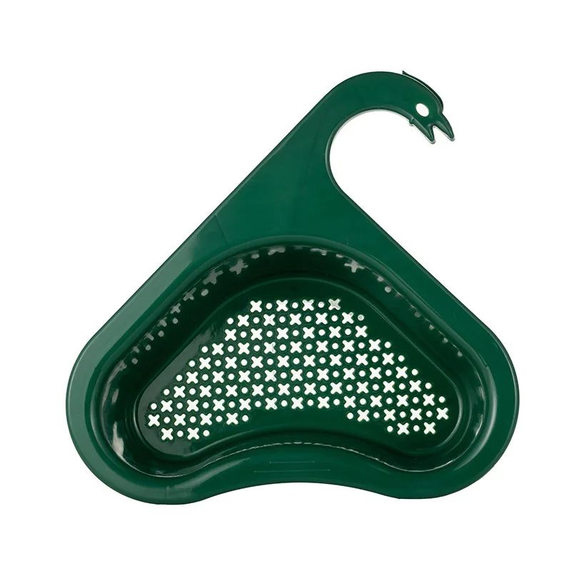 SwanClip NoDrill Sink Drain Basket Multifunction Fruit Vegetable Strainer 2