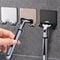 Stainless Steel Wall Mounted Razor Holder For Shower PunchFree Adhesive Bathroom Organizer 0