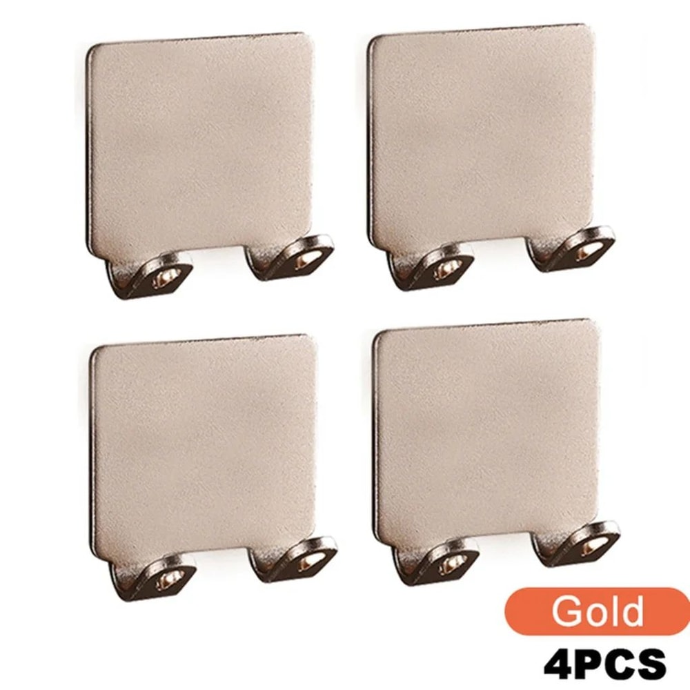 Stainless Steel Wall Mounted Razor Holder For Shower PunchFree Adhesive Bathroom Organizer 17