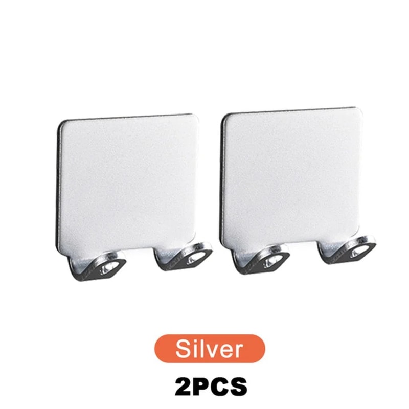 Stainless Steel Wall Mounted Razor Holder For Shower PunchFree Adhesive Bathroom Organizer 7