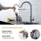 SmartTouch PullDown Kitchen Faucet With Sensor Brushed Nickel Finish 3