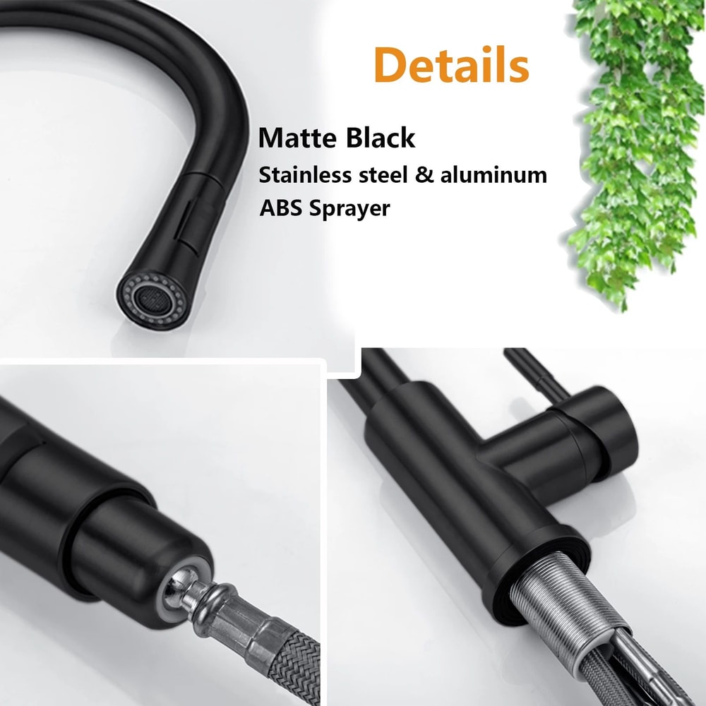 SmartTouch PullDown Kitchen Faucet With Sensor Brushed Nickel Finish 5