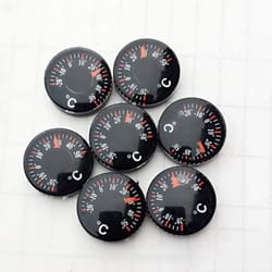 compact waterproof mini circular thermometer – high accuracy analog dial gauge