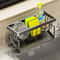 SpaceSaving Kitchen Sink Organizer With Drain Tray Sponge Holder 2