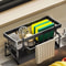 SpaceSaving Kitchen Sink Organizer With Drain Tray Sponge Holder 5