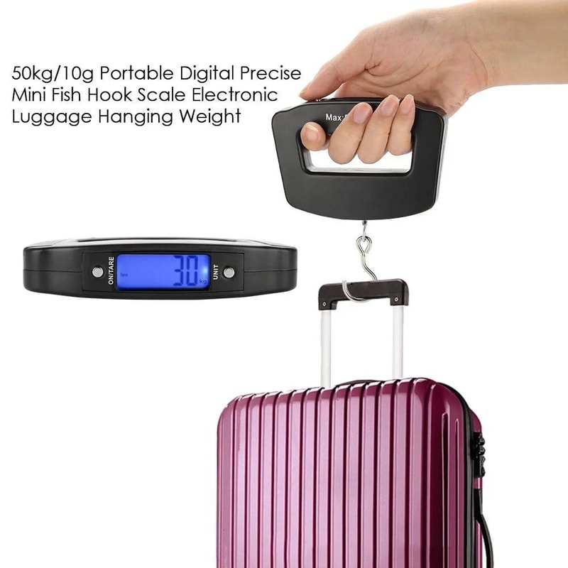 ProLift 50kg Digital Fishing Scale With Backlight Luggage Hook 1