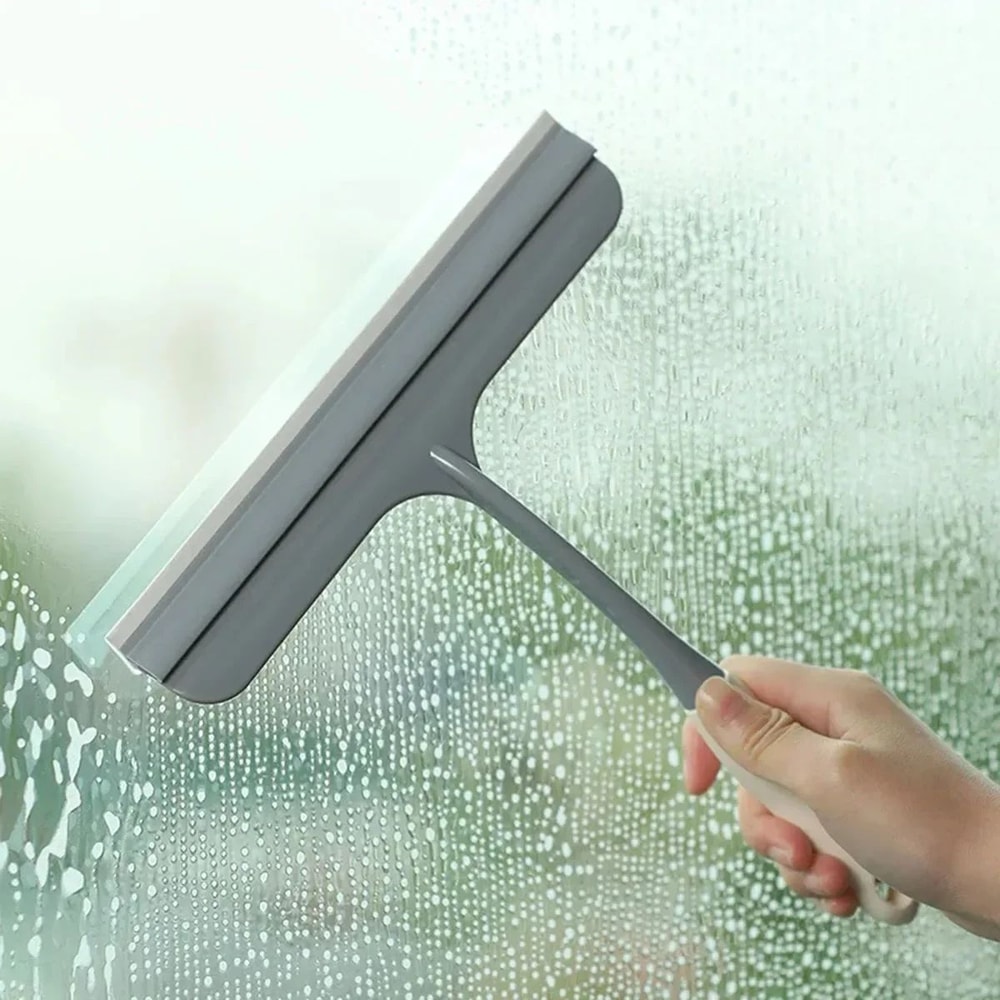 CrystalClear Shower Window Squeegee StreakFree Glass Cleaner For Bathroom Home Car 0