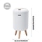 SmartSeal 10L Motion Sensor Trash Can With Lid For Bedroom Bathroom Kitchen 8