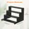 Tiered Dark Wood Perfume Organizer Stand 3Step Cologne Display Stand For Vanity Skincare Storage 1
