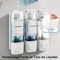 3Chamber WallMounted Shower Soap Dispenser NoDrill Shampoo Conditioner Organizer 1