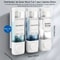 3Chamber WallMounted Shower Soap Dispenser NoDrill Shampoo Conditioner Organizer 2