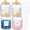 Half Gallon Glass Storage Jars With Airtight Lids And Labels Laundry Detergent Pod Organizer Set 6