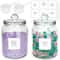 Half Gallon Glass Storage Jars With Airtight Lids And Labels Laundry Detergent Pod Organizer Set 7