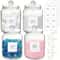 Half Gallon Glass Storage Jars With Airtight Lids And Labels Laundry Detergent Pod Organizer Set 9