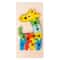 Montessori 3D Wooden Dinosaur Puzzle For Toddlers Shape And Color Learning Toy 12