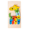 Montessori 3D Wooden Dinosaur Puzzle For Toddlers Shape And Color Learning Toy 12