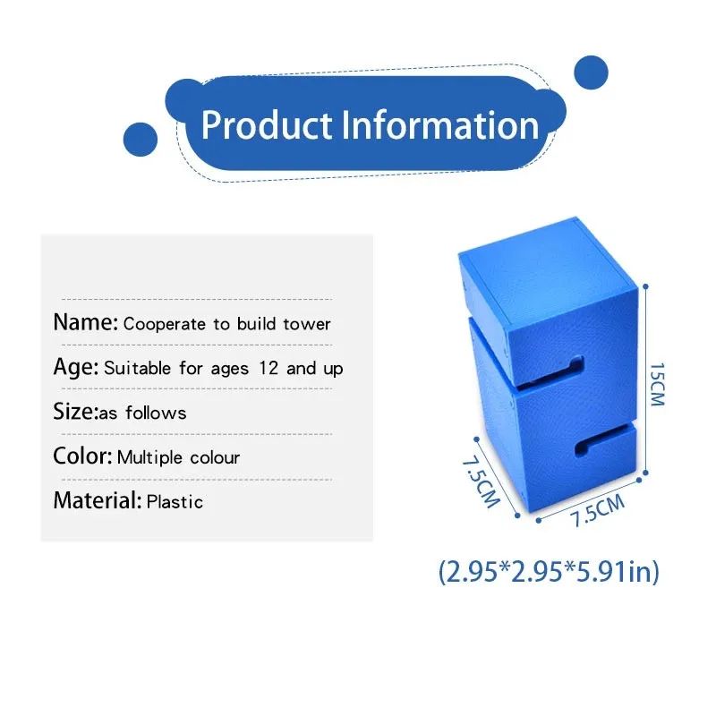 BuildTogether Tower Stacking Team Building Game Set 3