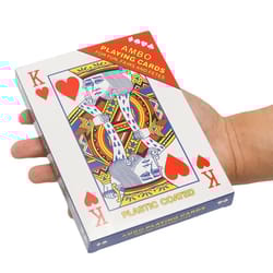 jumbo playing cards 5x7 – oversized deck for family game night & party fun