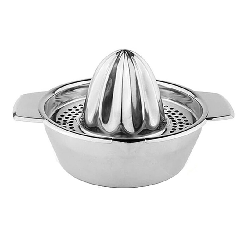 Premium Stainless Steel Manual Citrus Juicer With Strainer 4