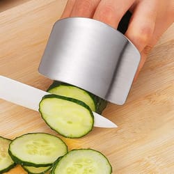 adjustable stainless steel finger guard for safe slicing and chopping