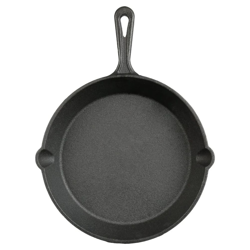 Heritage Flame 105 PreSeasoned Cast Iron Skillet For Even Heat Campfire Cooking 3