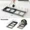 Adjustable Stainless Steel Expandable Pan Organizer Rack For Cabinets Countertops 3