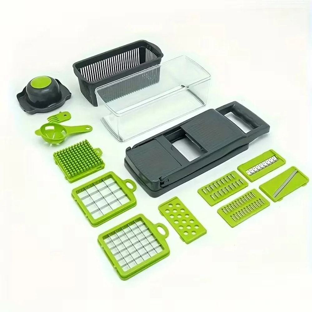 14in1 Vegetable Chopper Mandoline Slicer Set With Interchangeable Blades 5