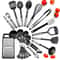 Premium 24Piece Kitchen Utensil Set Nonstick HeatResistant Cooking Tools With Stainless Steel Hand 1