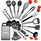 Premium 24Piece Kitchen Utensil Set Nonstick HeatResistant Cooking Tools With Stainless Steel Hand 1
