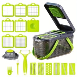 freshprep pro vegetable chopper set with storage case