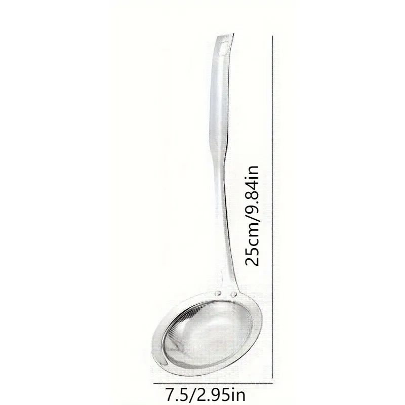 Stainless Steel Skimming Spoon Fine Mesh Strainer For Frying Oil Filtration 2