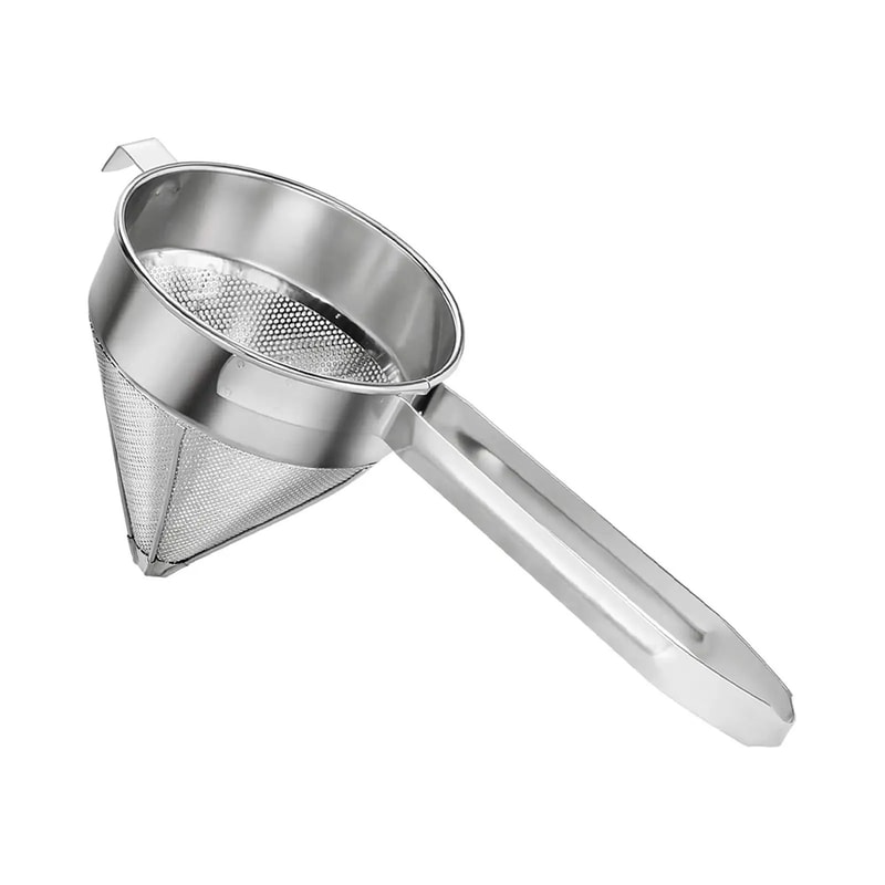 Professional Stainless Steel China Cap Strainer Fine Mesh Bouillon Sauce Filter 0