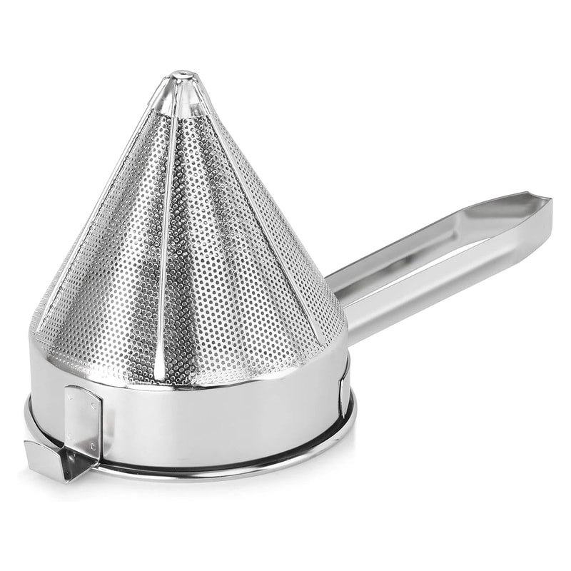 Professional Stainless Steel China Cap Strainer Fine Mesh Bouillon Sauce Filter 5