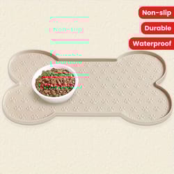 cozyguard waterproof silicone dog feeding mat – non-slip pet food pad with raised edges