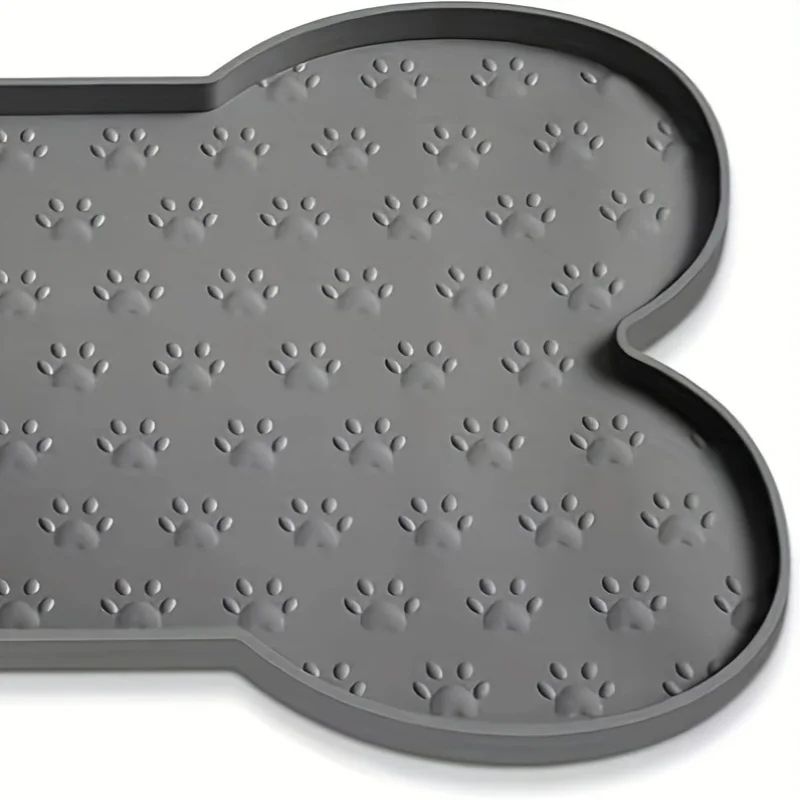 CozyGuard Waterproof Silicone Dog Feeding Mat NonSlip Pet Food Pad With Raised Edges 2
