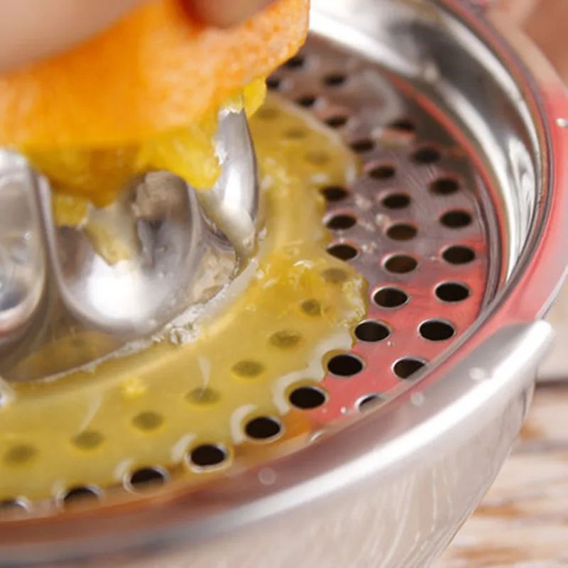 Premium Stainless Steel Lemon Squeezer Heavy Duty Manual Citrus Juicer Cup 3