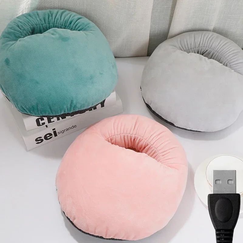 CozyTherm Electric Foot Warmer Soft Velvet Heated Foot Warmer For Home Bedroom 1