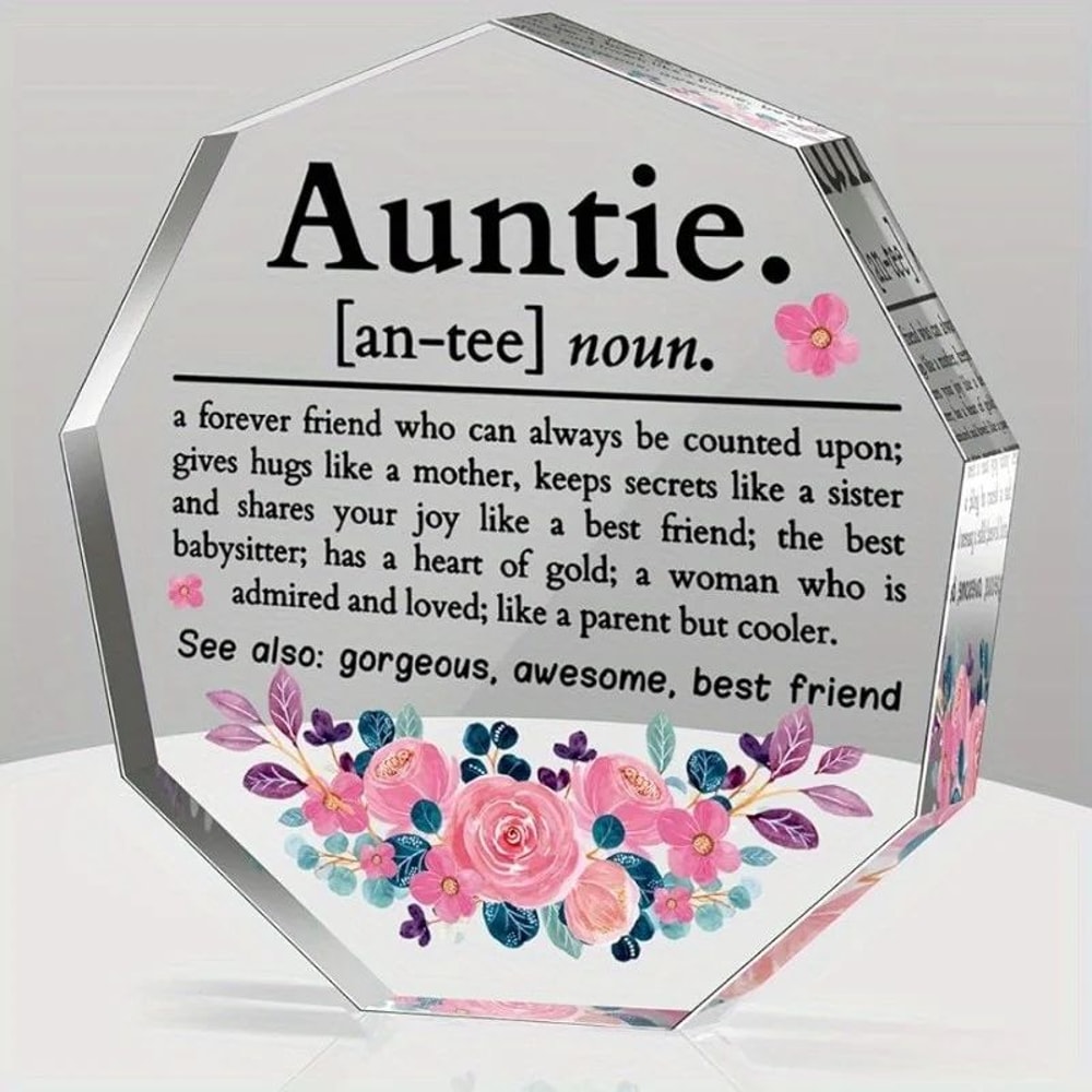 Best Aunt Ever Definition Acrylic Plaque Keepsake Aunt Gift 0