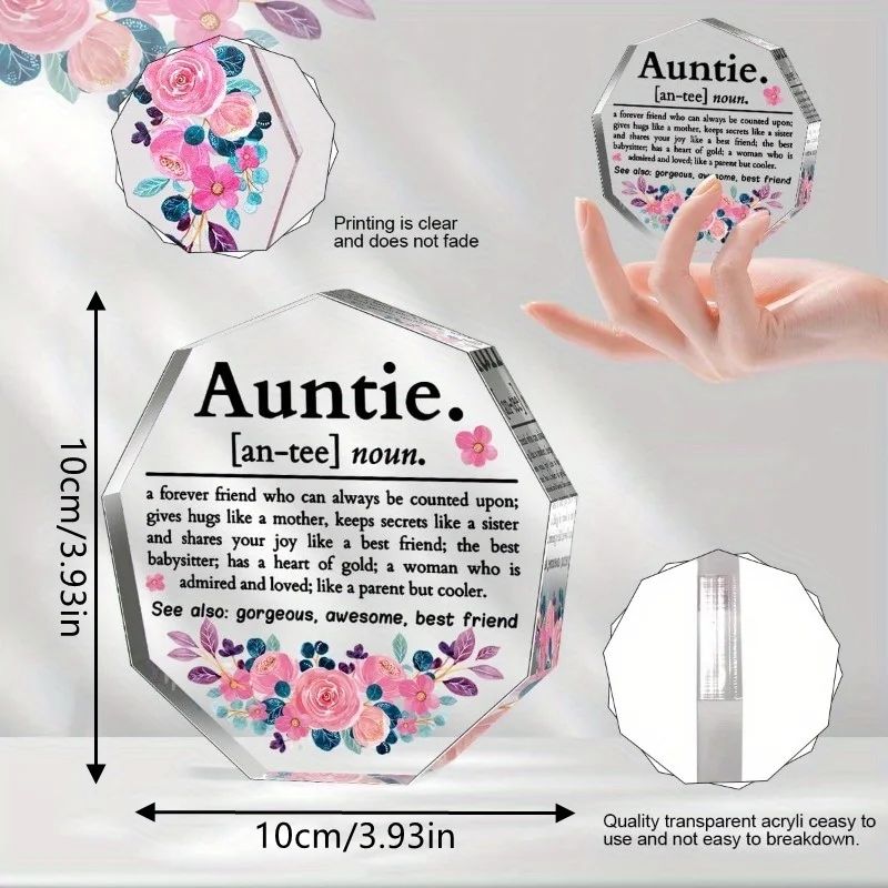 Best Aunt Ever Definition Acrylic Plaque Keepsake Aunt Gift 1
