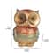 Elegant Resin Owl Sculpture Luxury Owl Decor Accent For Living Room Office 4