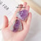 Natural Amethyst Crystal Heart Druzy Reiki Healing Crystal For Meditation Feng Shui Decor 5