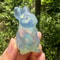 2Inch HandCarved Rose Quartz Rabbit Figurine Opalite Crystal Bunny Gemstone Rabbit Decor 3
