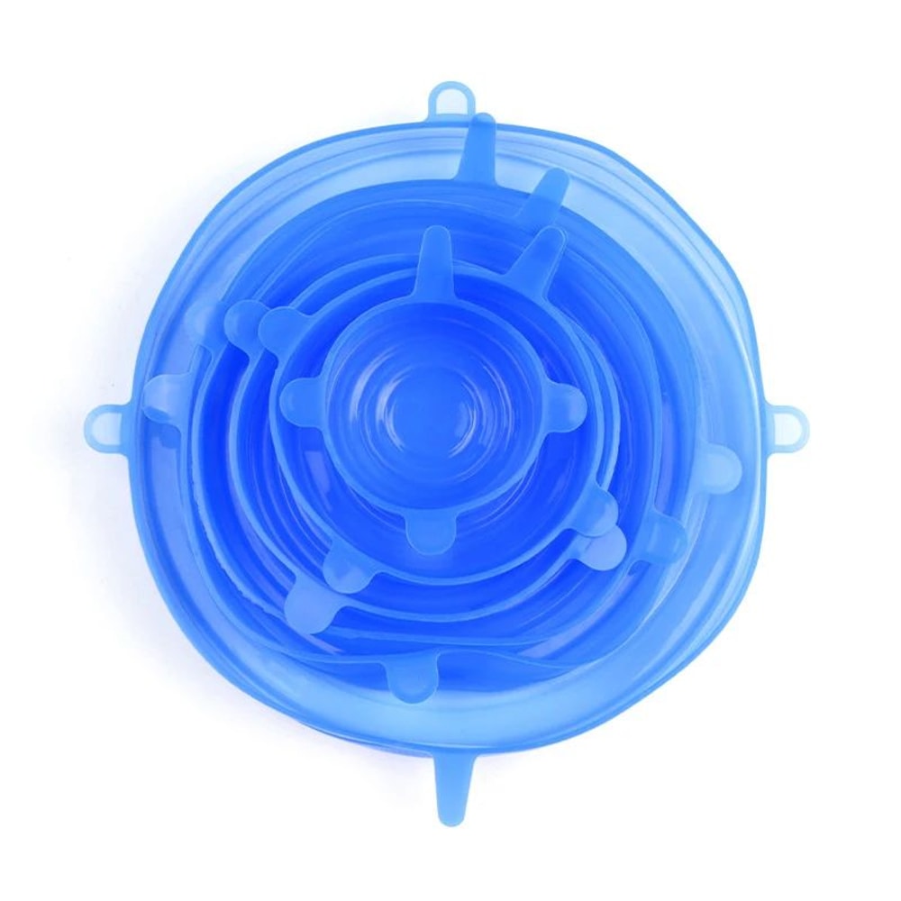 FreshSeal Reusable Silicone Stretch Lids Universal Food Bowl Covers For Airtight Food Storage 8