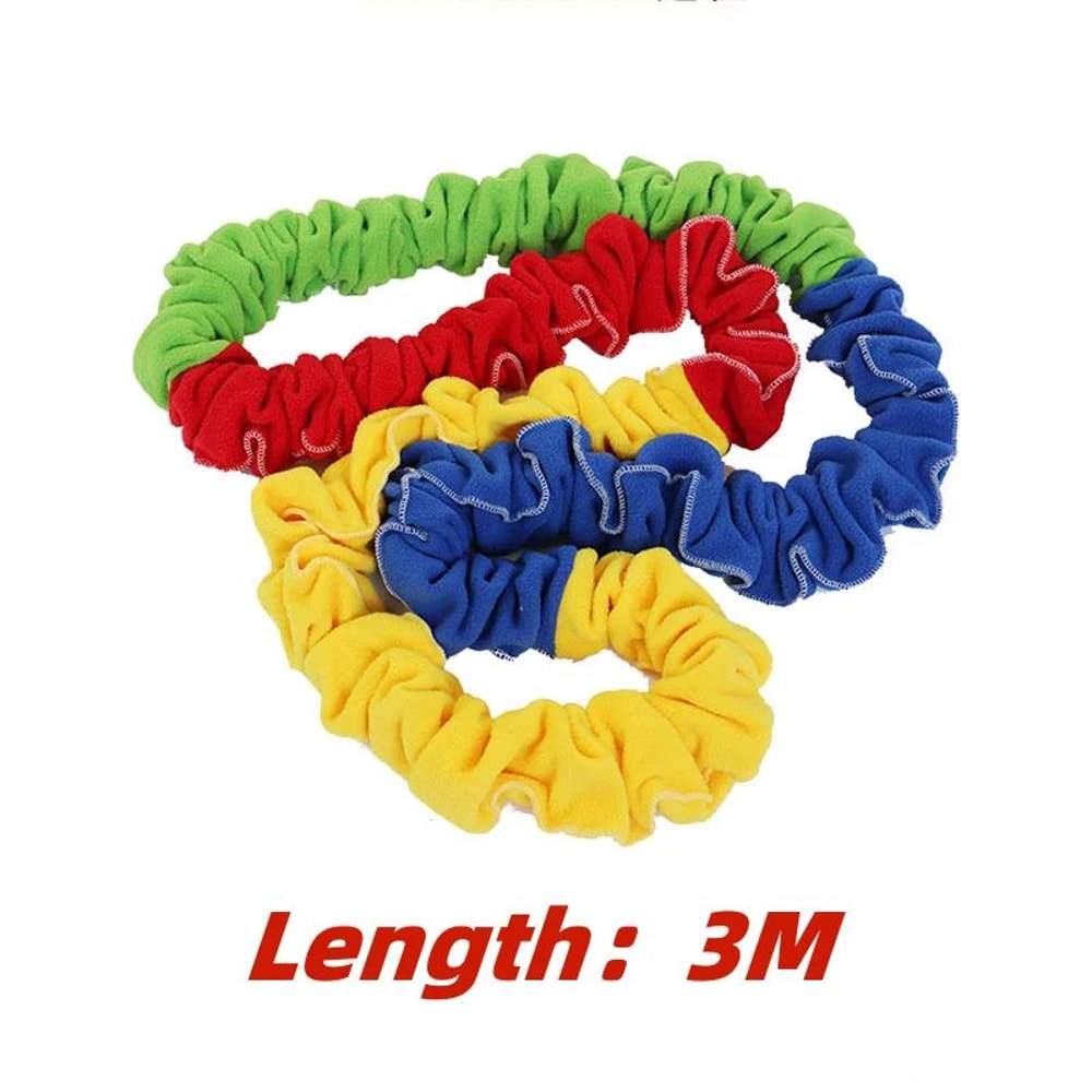 TeamSync Outdoor Team Building Game Kids Elastic Rope Loop Party Activity Set 7