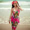 Chiffon Halter Beach Cover Up Dress Sexy OpenBack Bikini Wrap Pareo 6
