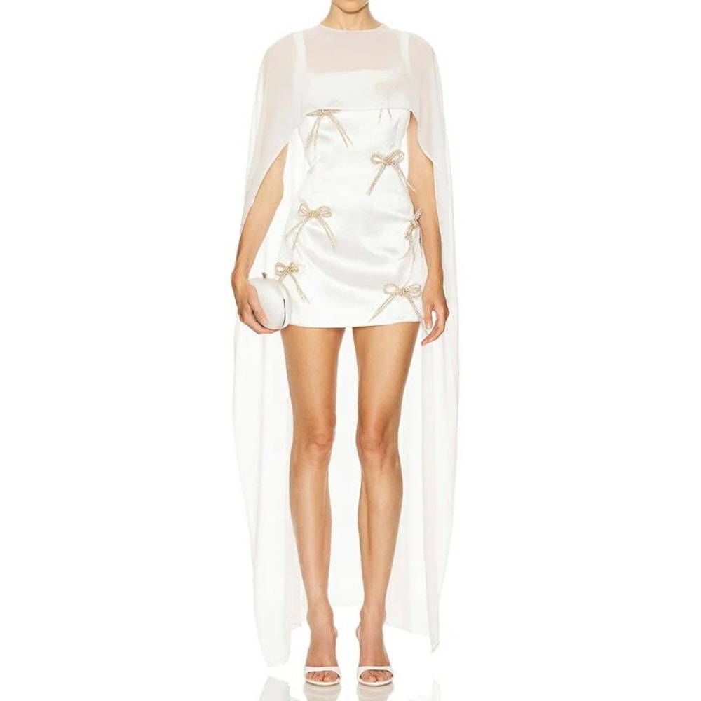 HighLow Sheer Polka Dot Cover Up Blouse For Women Lightweight Summer Cape Top 7