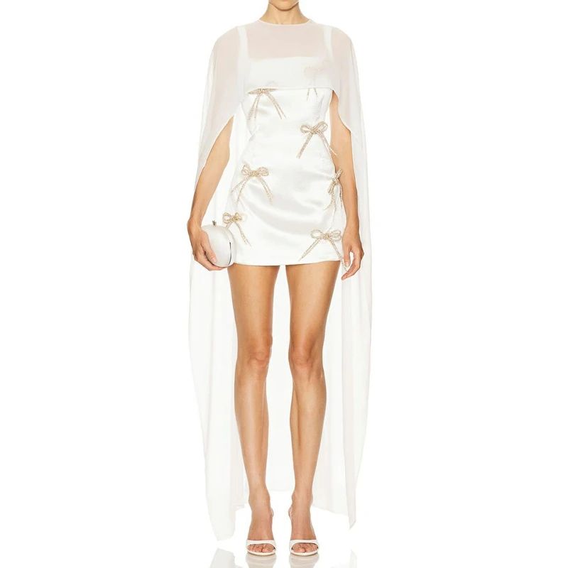 HighLow Sheer Polka Dot Cover Up Blouse For Women Lightweight Summer Cape Top 7