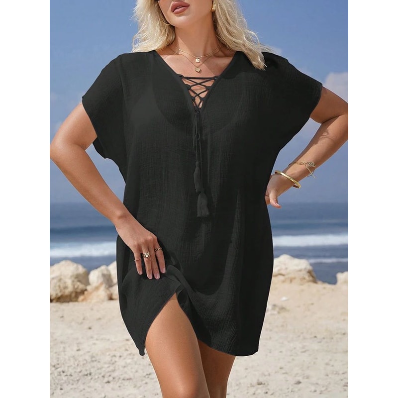 Breezy Beach Cover Up Dress For Women Lightweight Swimsuit Cover Up Blouse 3