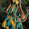 Tropical Print VNeck Fit And Flare Maxi Dress For Women 4