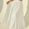 Boho Chic Tiered Maxi Skirt HighWaisted Elastic Waist Skirt For Effortless Summer Style 0